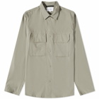 Norse Projects Men's Jens Travel Light Overshirt in Concrete Grey