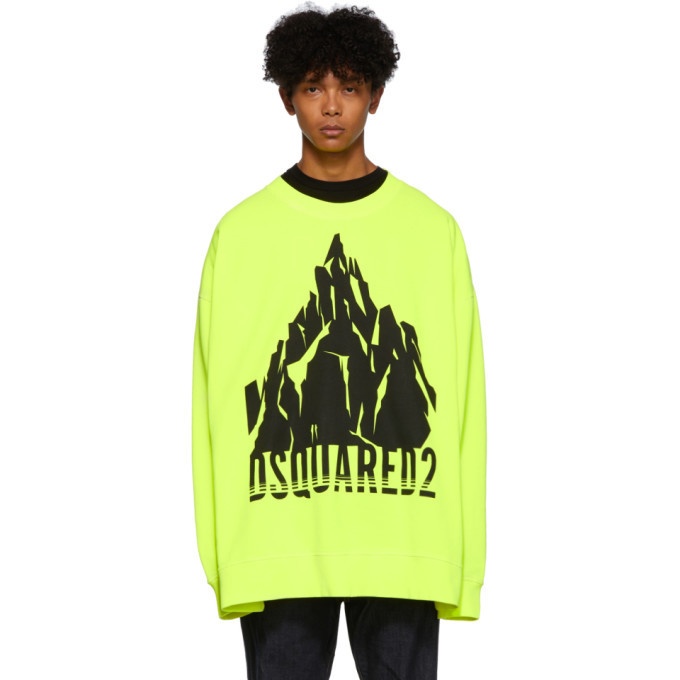 Photo: Dsquared2 Yellow Slouch Fit Sweatshirt