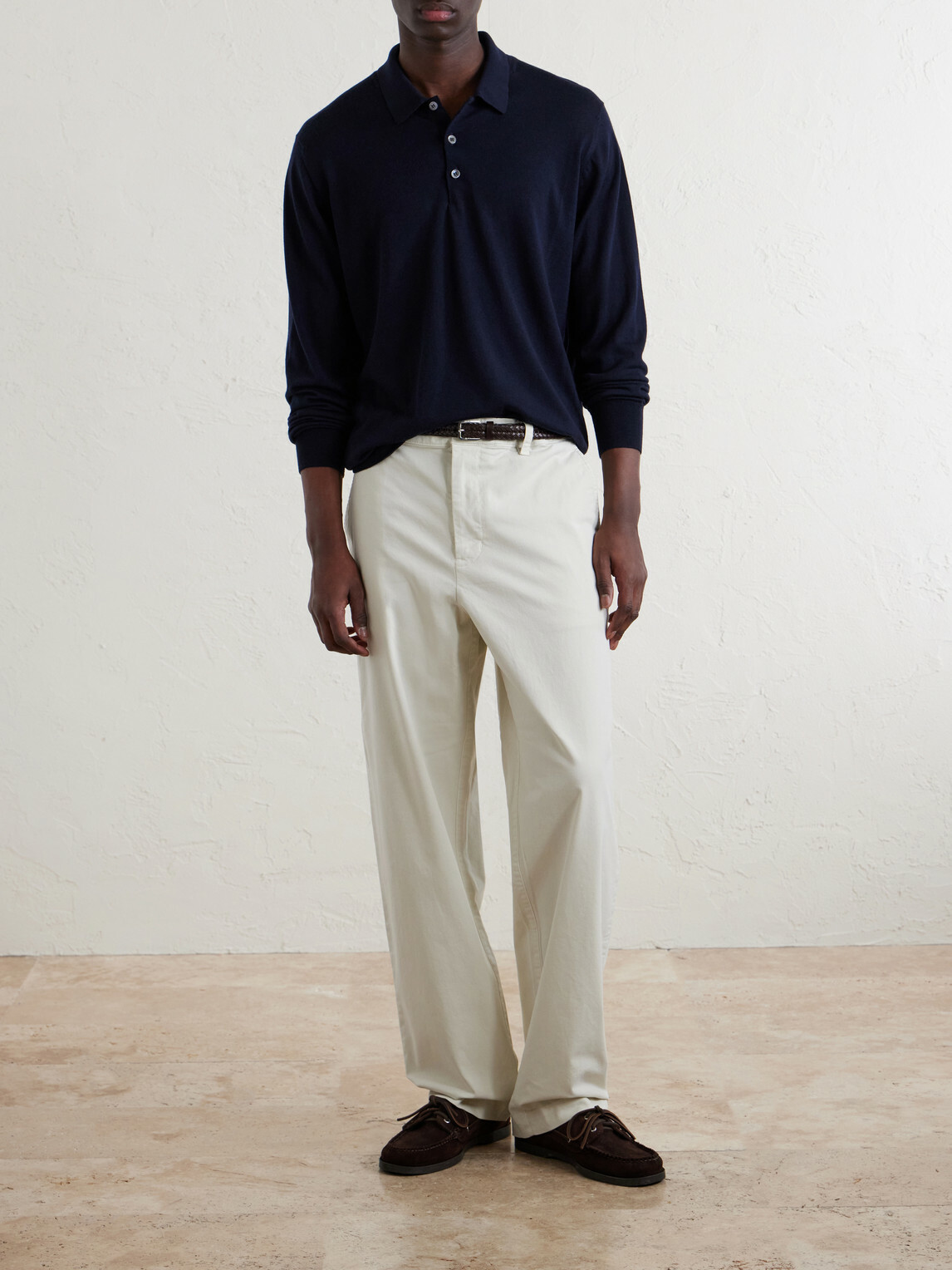 William Lockie - Virgin Wool Polo Shirt - Blue