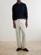 William Lockie - Virgin Wool Polo Shirt - Blue