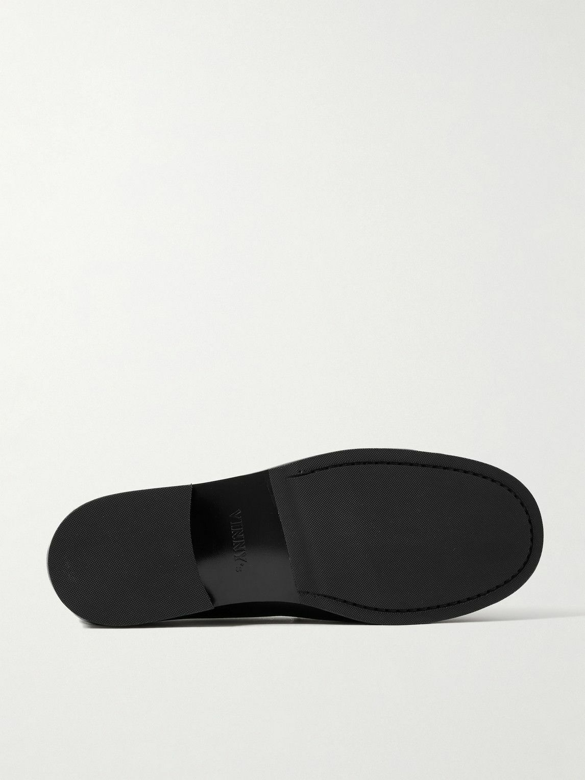 VINNY's - Ogee Full-Grain Leather Penny Loafers - Black