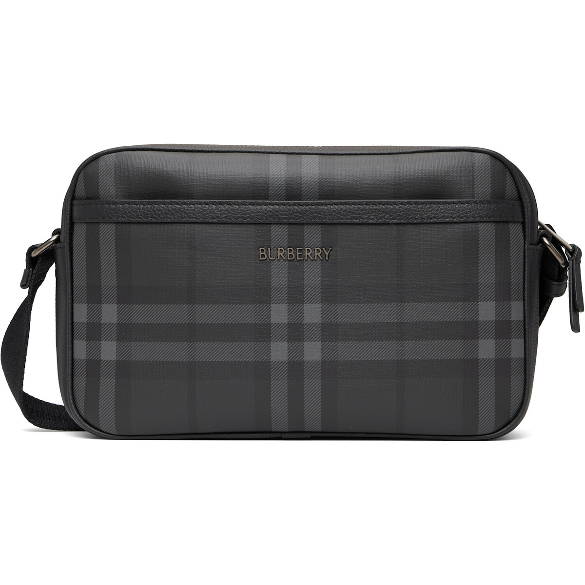 Burberry Black City Check Crossbody Bag