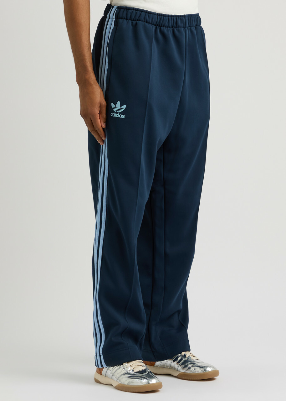 Adidas X Wales Bonner Striped Logo Jersey Track Pants Navy