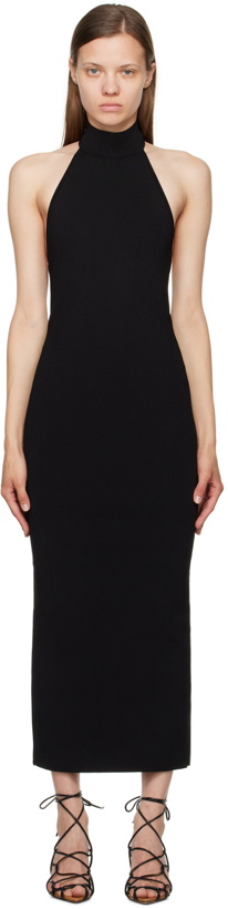 Photo: KHAITE Black 'The Suzanne' Midi Dress