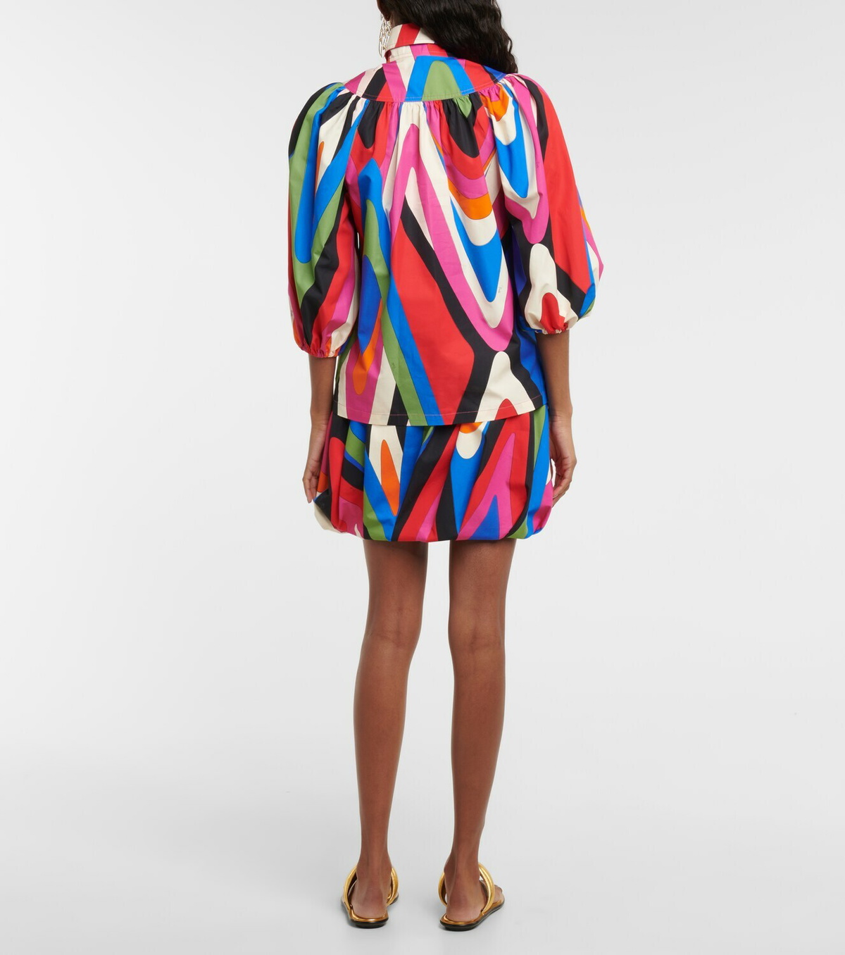 PUCCI PRINT WIDE PLACKET BLOUSE main image 1
