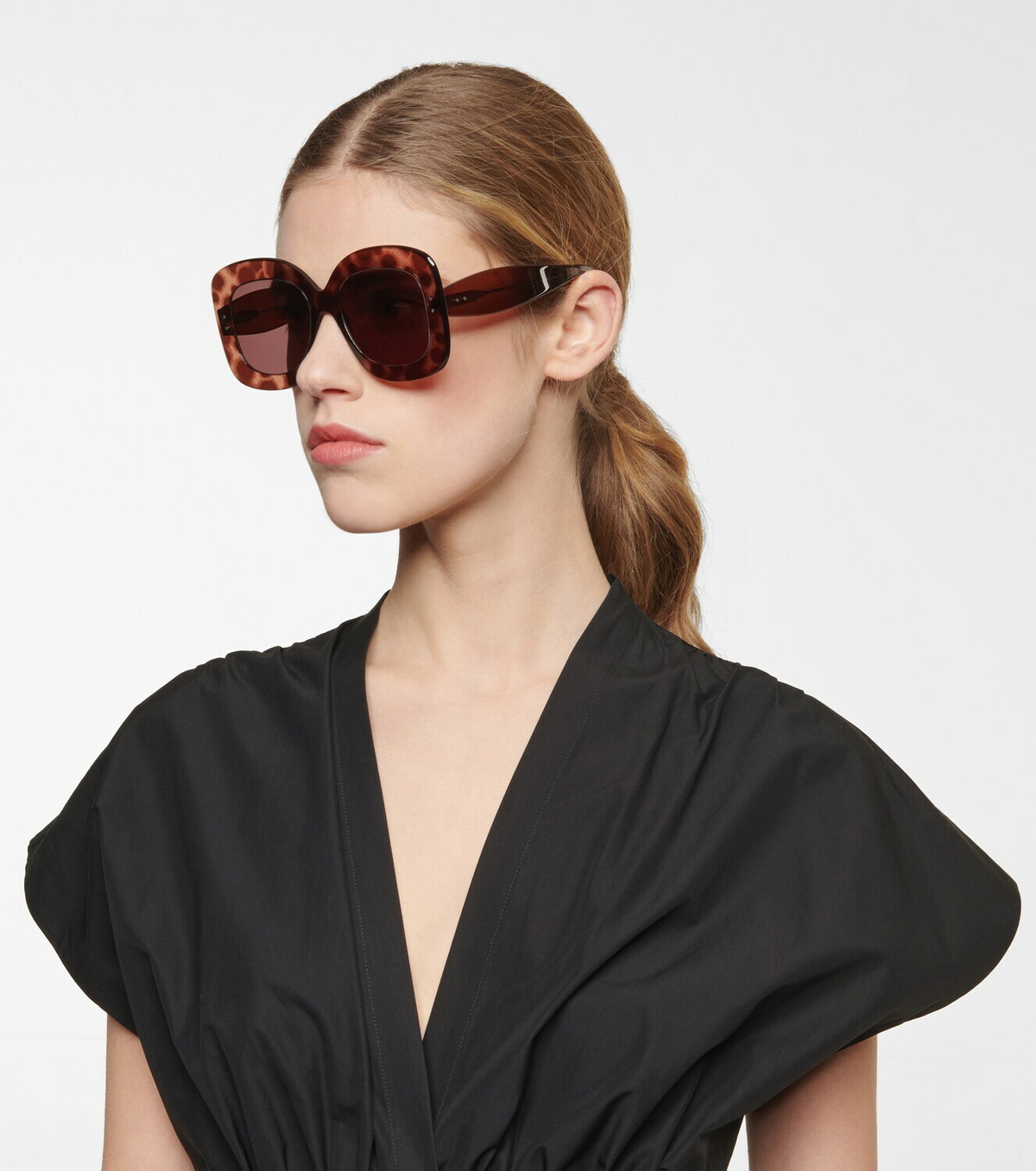 ALAIA 54MM Square Sunglasses Azzedine Alaia AA0007S 001 Sunglasses Women main image 3