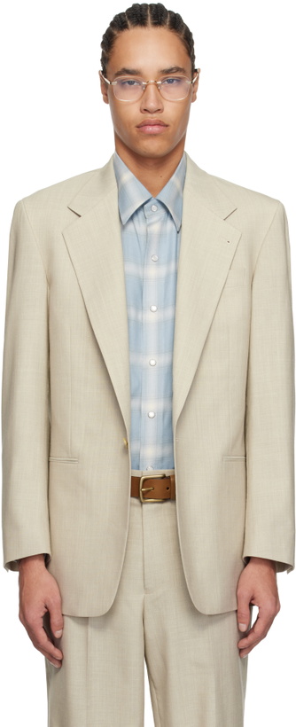 Photo: Carter Young Beige Single Breasted Blazer