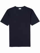 SAINT LAURENT - Wool and Silk-Blend T-Shirt - Blue