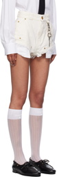 WILLY CHAVARRIA Off-White Stockton Poom Poom Shorts