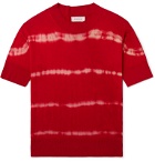 Rochas - Slim-Fit Tie-Dyed Cashmere and Silk-Blend T-Shirt - Red