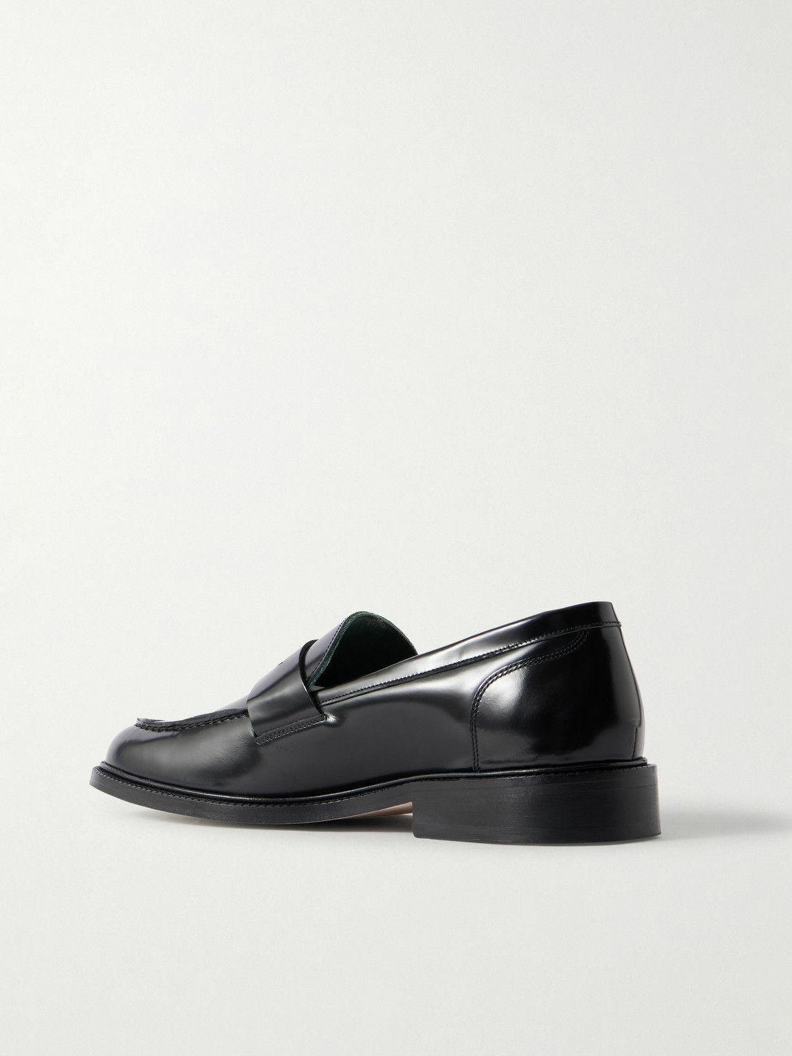 VINNY's - Townee Leather Penny Loafers - Black