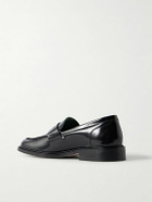 VINNY's - Townee Leather Penny Loafers - Black