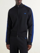 Wales Bonner - Tide Logo-Embroidered Striped Jersey Sweatshirt - Blue