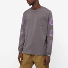 Billionaire Boys Club Men's Long Sleeve Repeat Astro Gradient T-Shirt in Grey