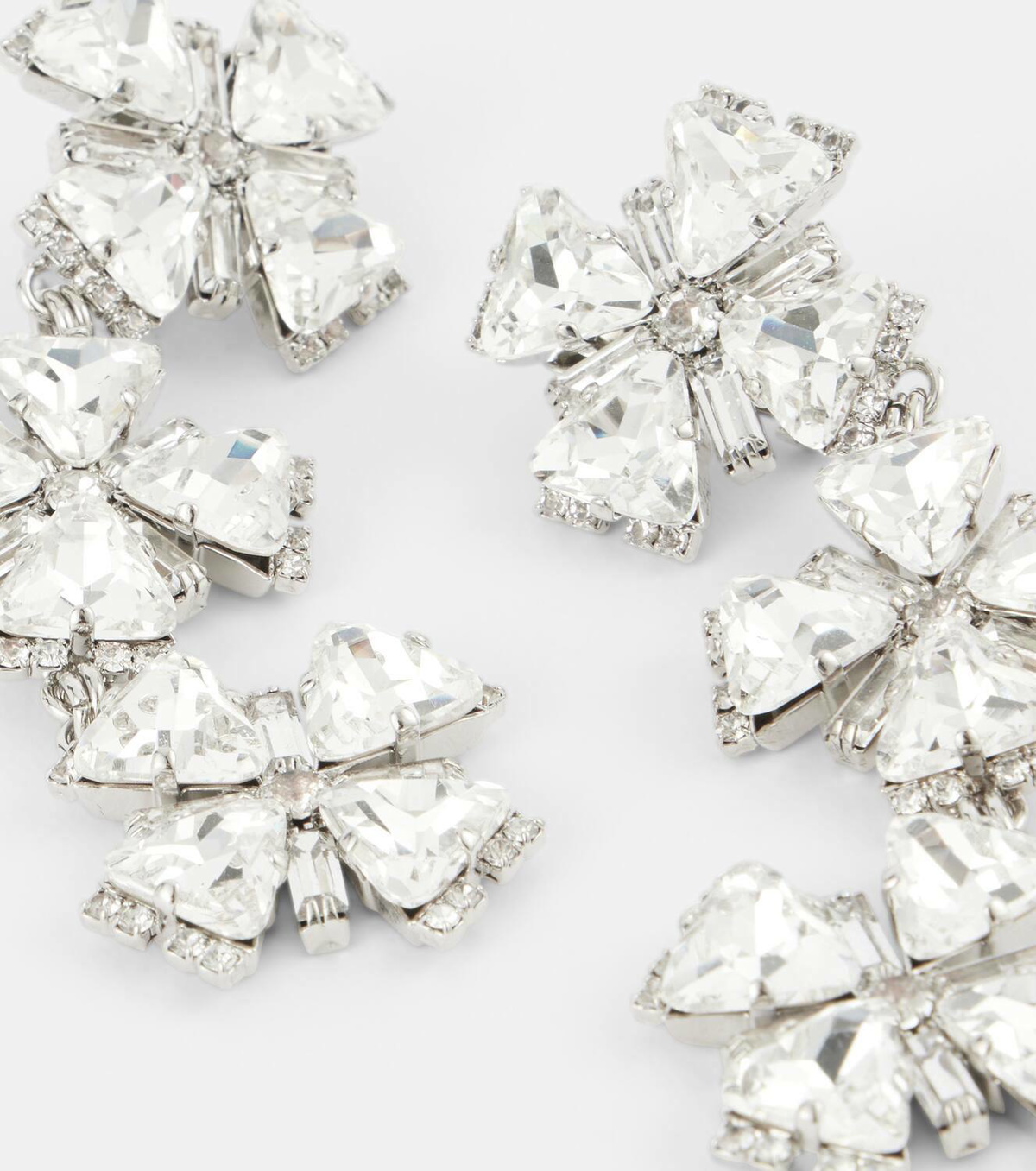 Alessandra Rich Crystal-embellished clip-on earrings