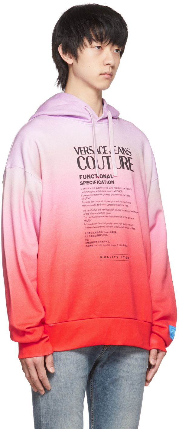 Versace Jeans Couture Upside Down cropped sweatshirt - Pink