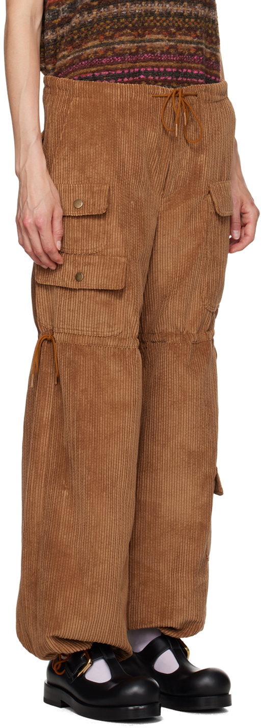 Anna Sui Tan Drawstring Trousers
