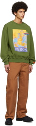 Heron Preston Green Cotton Sweatshirt