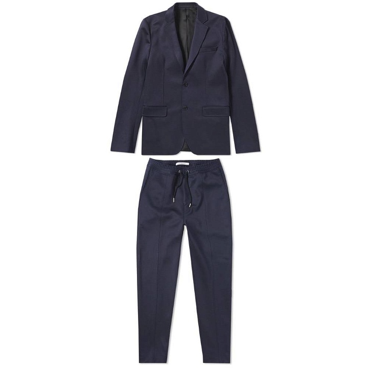 Photo: Givenchy Jersey Bonded Track Pant Suit Blue