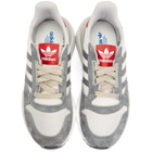 adidas Originals Grey and Red ZX 500 RM Sneakers