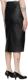 KASSL Editions Black 5-Pocket Midi Skirt