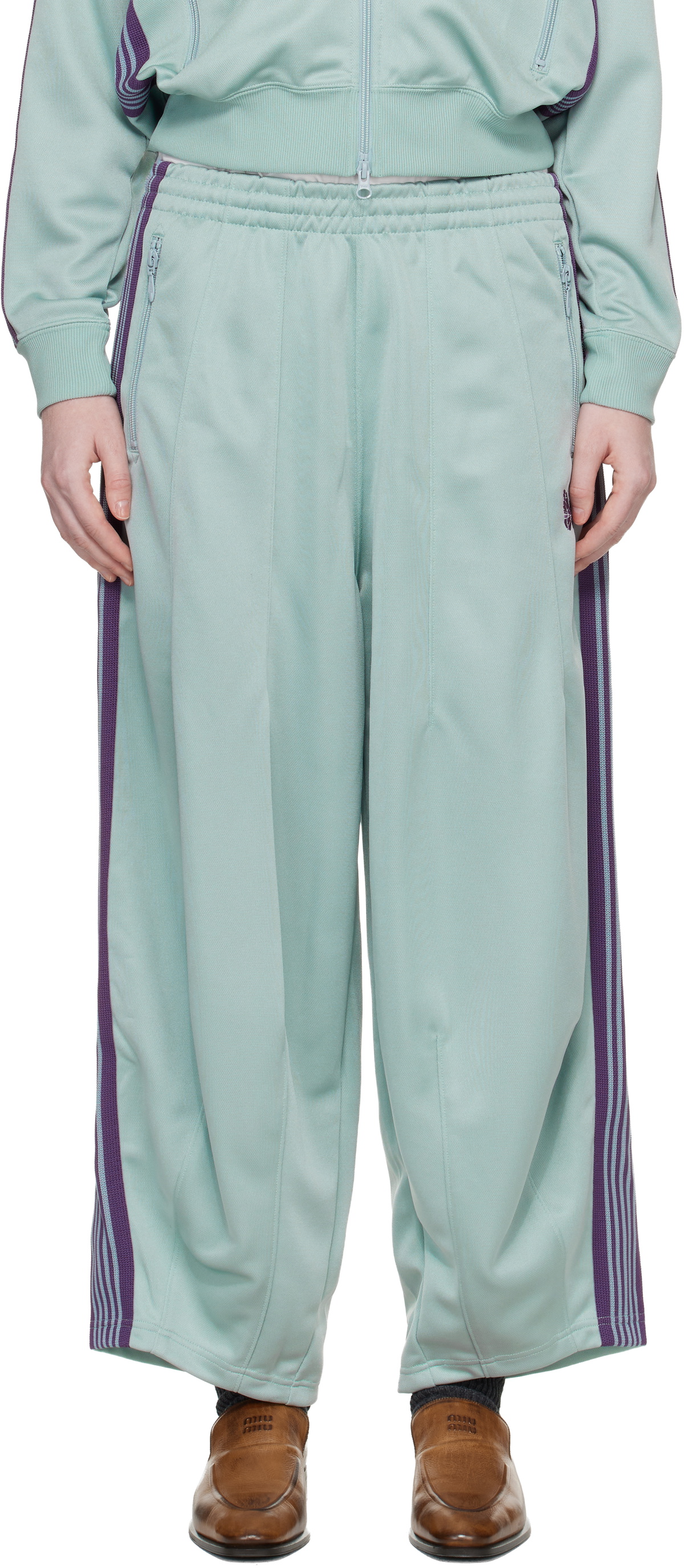 Needles Women's Poly Jaquard Track Pant in Python Needles