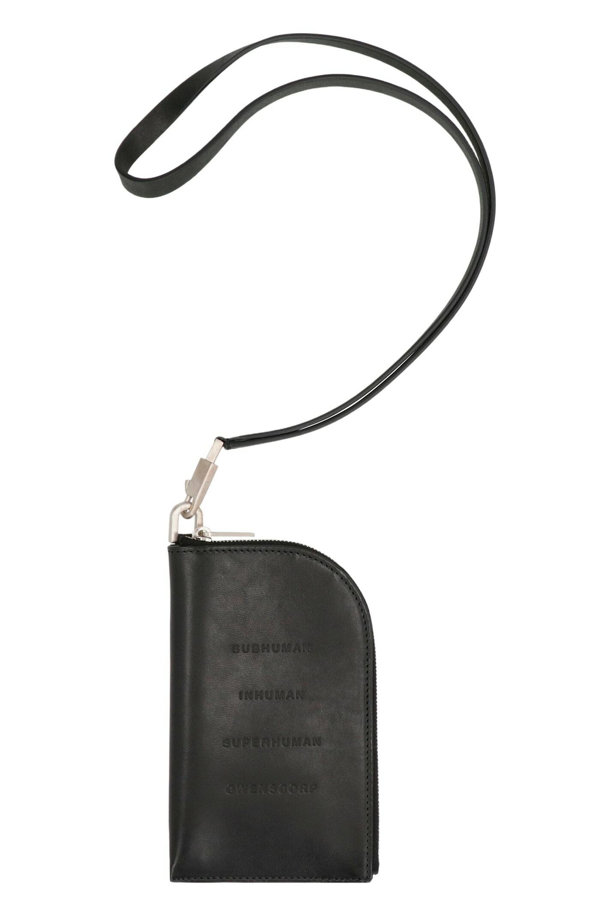 Griffin Small Quilted Crossbody Bag in Black Rick Owens