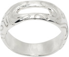 octi Silver Thin Globe Ring