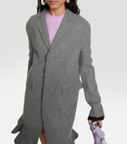 JW Anderson Ruffled wool blend coat