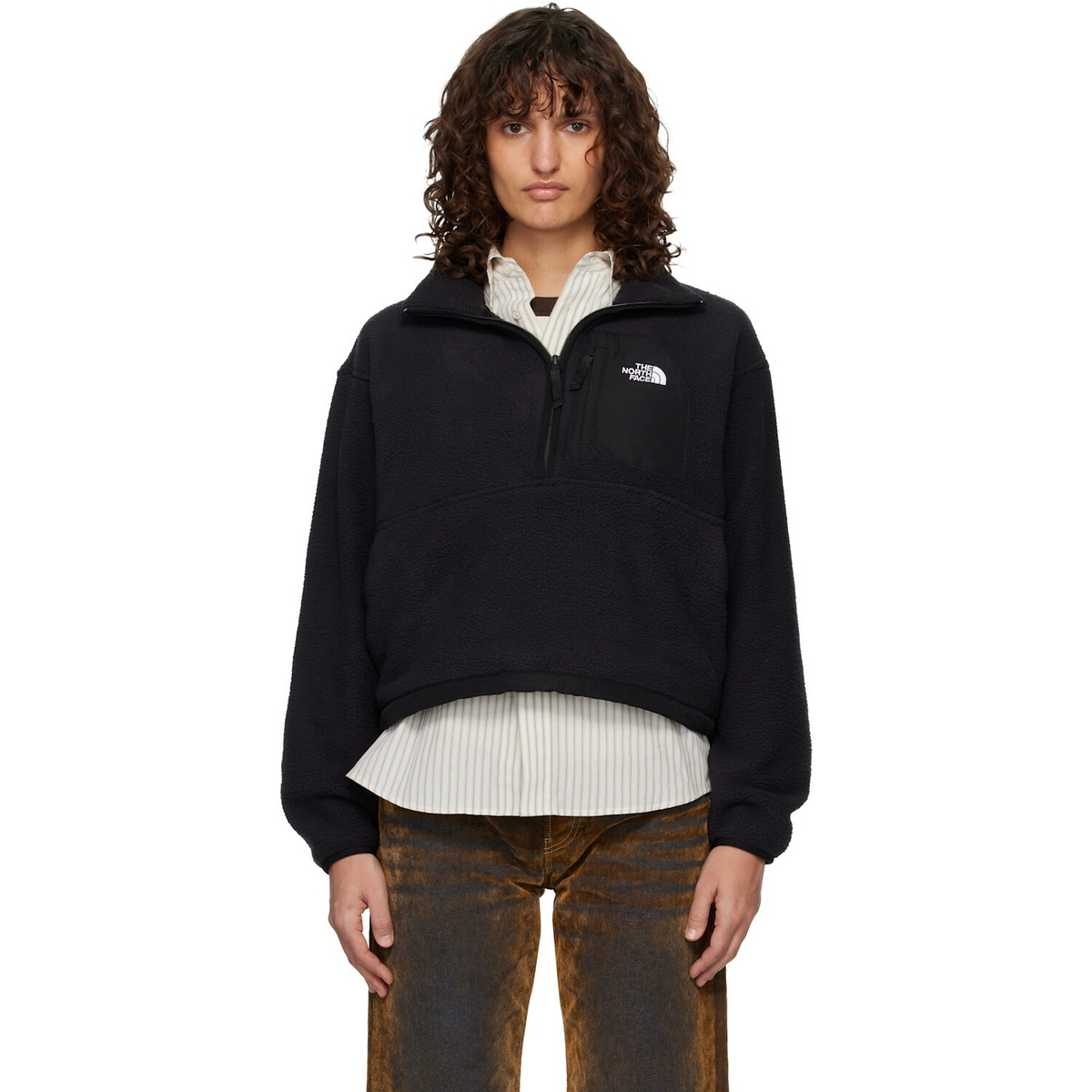 The North Face Black Yumiori Off Peak 1/2-Zip Jacket