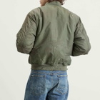 Mastercraft Union Men's Kaiga Washed Nylon Bomber Jacket in Green