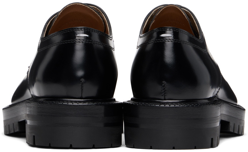 Maison Margiela Black Tabi Lace-Up Derbys