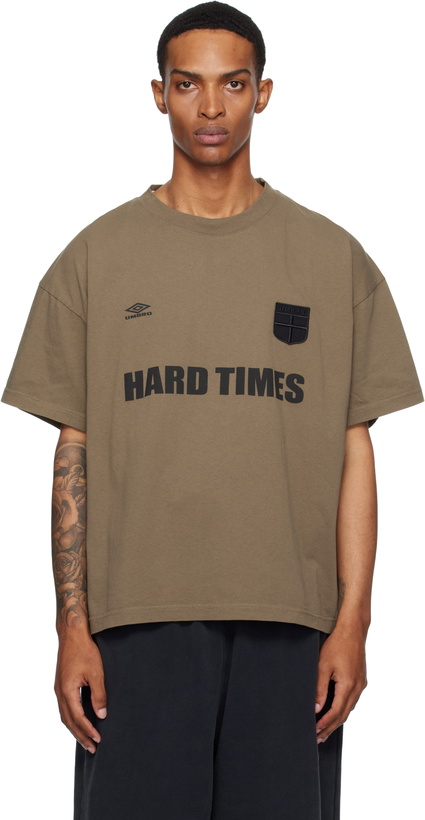 Photo: Umbro Khaki 'Hard Times' T-shirt