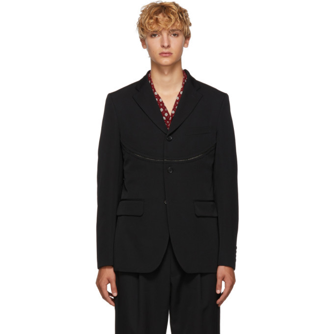 Photo: Comme des Garcons Homme Deux Black Wool Blazer