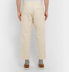 YMC - Slim-Fit Cotton and Linen-Blend Trousers - Ecru