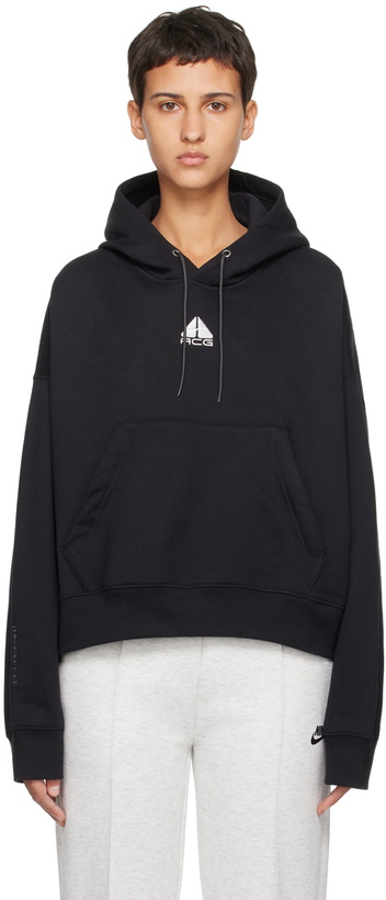 Photo: Nike Black Embroidered Hoodie