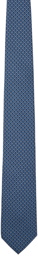 Ferragamo Navy Circle Tie