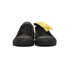 Raf Simons Black and Yellow adidas Originals Edition Spirit Low Sneakers