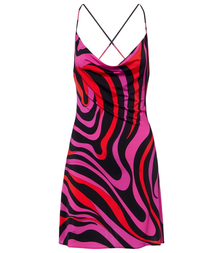 Photo: Pucci Marmo draped jersey minidress