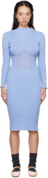Isa Boulder Blue Raven Midi Dress