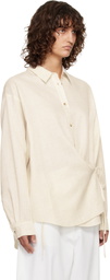 LE17SEPTEMBRE Off-White Side Twisted Shirt