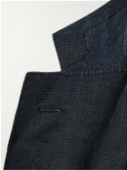 Dunhill - Belgravia Slim-Fit Prince of Wales Checked Wool Suit Jacket - Blue