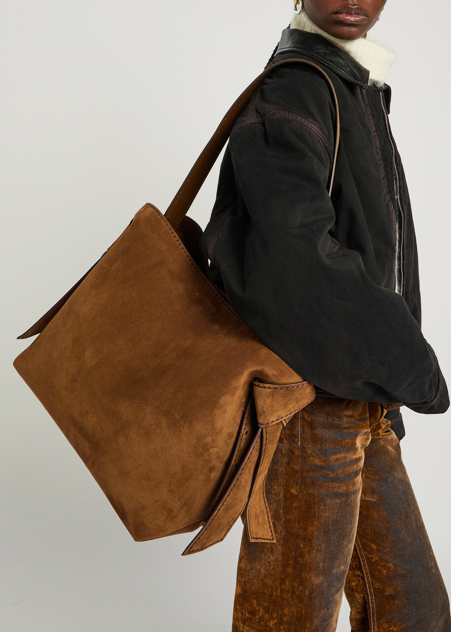 Acne Studios Musabi Suede Tote bag - Brown - One Size