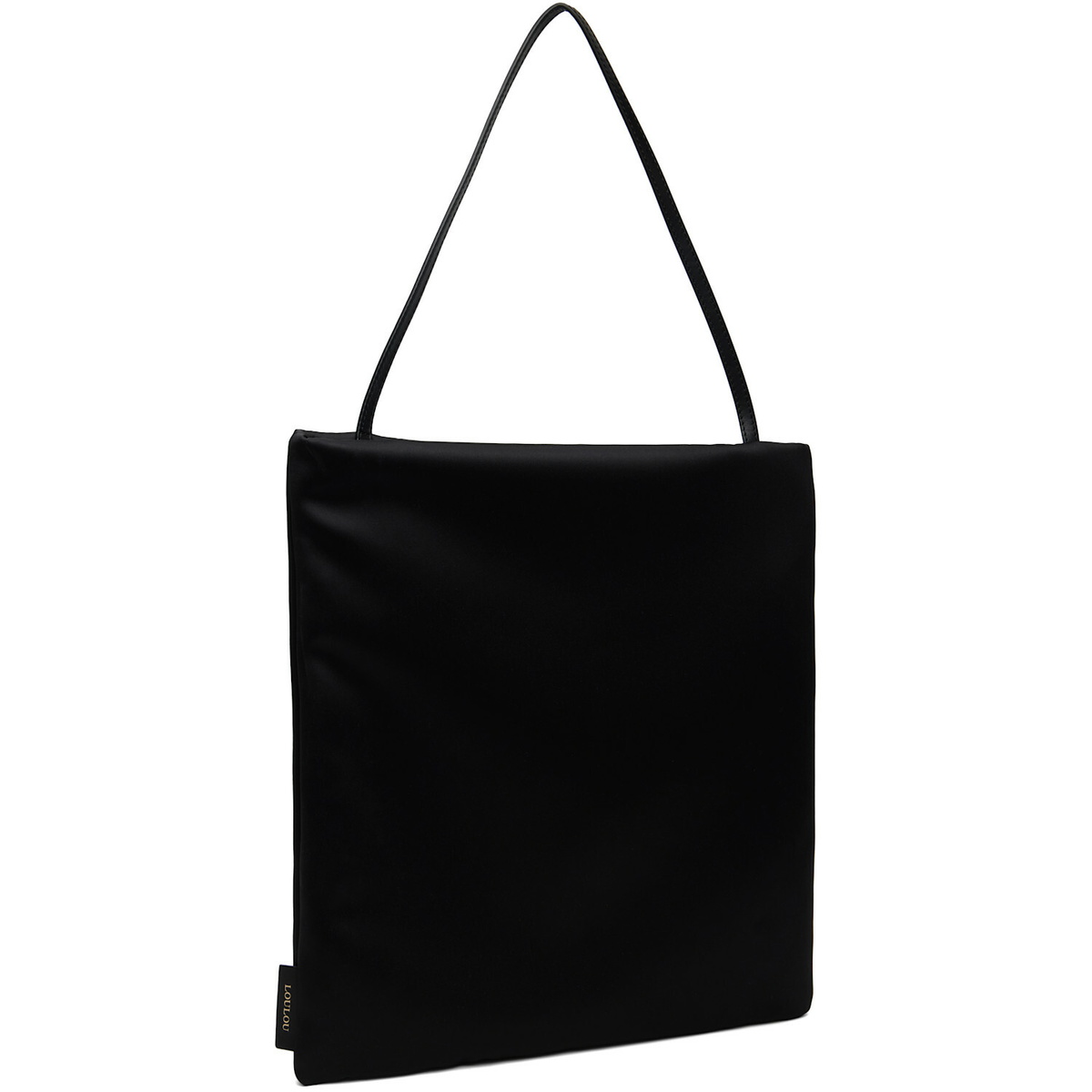 Loulou de Saison Black Anthea Satin Day Tote