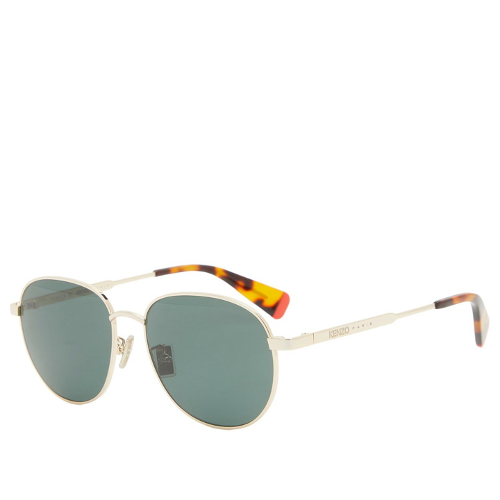 Photo: Kenzo Eyewear Men's Kenzo KZ40190U Sunglasses in Gold/Green 