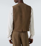 Giorgio Armani Linen-blend vest