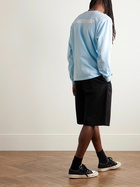 Neighborhood - Logo-Print Cotton-Jersey T-Shirt - Blue