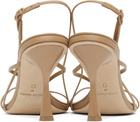 Studio Amelia Beige Wishbone 90 Heeled Sandals