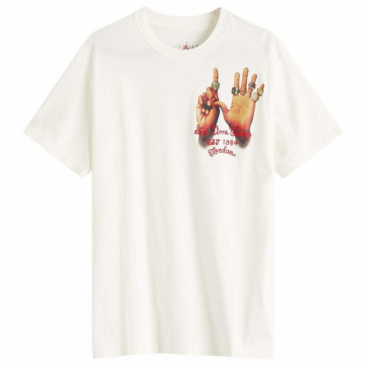 Photo: Air Jordan Women's W Graphic 6 Ring T-Shirt in Sail