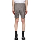 Z Zegna Grey Linen Summer Shorts